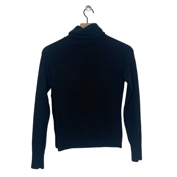 The Limited Turtleneck Sweater Women's Size XS Black Knit Wool Blend Pullover - Picture 2 of 6